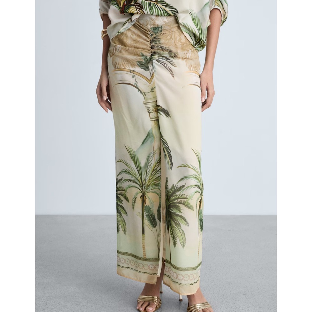 Tropical Print Skirt